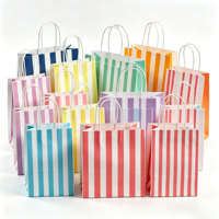 Sacs cadeaux en carton kraft avec poignée pour anniversaires, baby showers, mariages, célébrations, estampage à chaud, recyclables