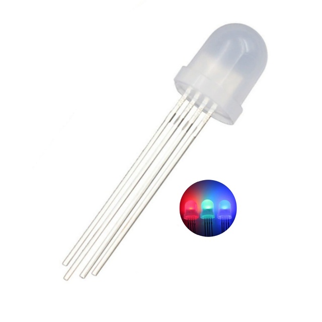 8mm Addressable RGB LED Diode 5V Programmable Milky Diffused Pixel Light Compatible with WS2811 WS2812 WS2813 WS2818 SK6812