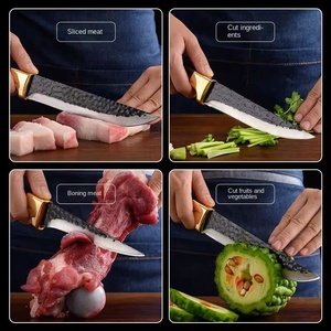Vente flash : Couteau à désosser, à éplucher et à raser, forgé à la main, tranchant, pour tuer les porcs, les bovins et les moutons - Product Image 2