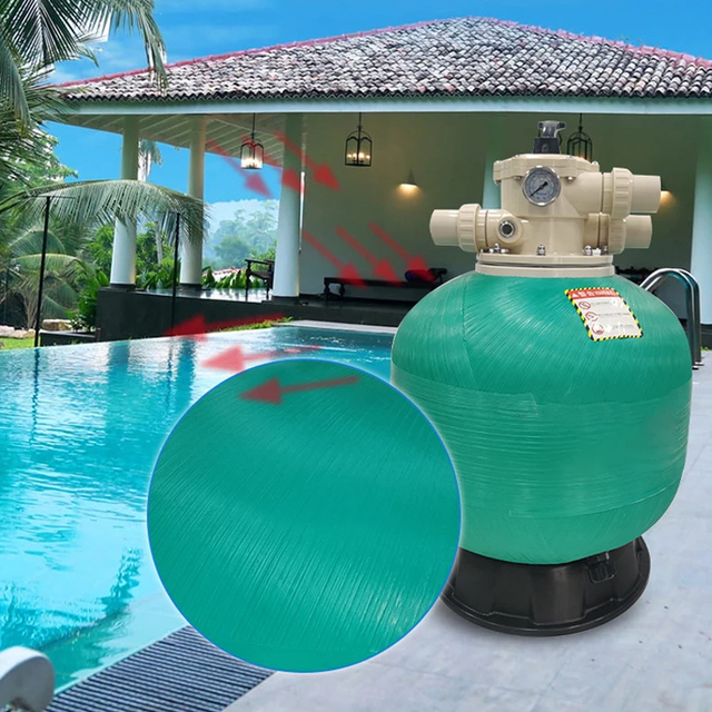 Qlozone Commercial Pool Water Purifier Swimming Pool Sand Filter with Pump Aquaculture Water Treatment Sand Water Filter