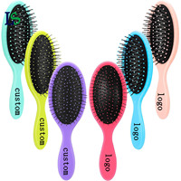 Brosse à cheveux en nylon antistatique, démêlante, à faible MOQ, pour coiffeur, massage, bouclage, personnalisable, anti-frisottis