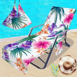 Telo Coprisedia <span class=keywords><strong>da</strong></span> <span class=keywords><strong>Spiaggia</strong></span> in Microfibra con Stampa Floreale Tropicale, Asciugatura Rapida, <span class=keywords><strong>per</strong></span> Lettino Prendisole, Stampa Digitale Personalizzata, <span class=keywords><strong>per</strong></span> Piscina e <span class=keywords><strong>Spiaggia</strong></span> - Product Image 1