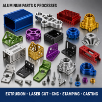 Layanan Pemesinan CNC Part Aluminium Custom, Finishing Anodized, Ekstrusi, Stamping, Pemotongan Laser, Produsen OEM, Langsung dari Pabrik
