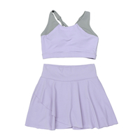 Jupe de sport imprimée respirante pour femme, idéale pour le pickleball, le golf et le tennis, en Spandex/Polyester, séchage rapide, écologique, avec shorty intégré