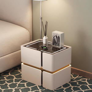 <span class=keywords><strong>Table</strong></span> <span class=keywords><strong>de</strong></span> <span class=keywords><strong>Chevet</strong></span> Intelligente en Bois Massif Moderne ODM avec Recharge Sans Fil et 2 Tiroirs <span class=keywords><strong>pour</strong></span> Appartement, Salle à Manger, Salon - Product Image 3