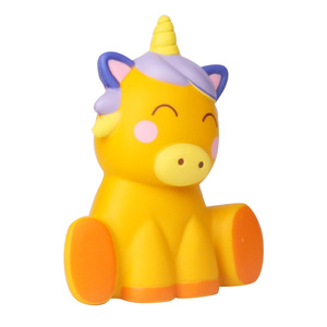 Cute Unicorn Fidget Toy Plush Slow <b>Rebound</b> Sitting Animal Stress Relief For Kids 2 To 4 Years Unisex Plastic Decor - Product Image 1