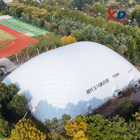 Installation efficace de dômes d'air de sport tente gonflable en PVC personnalisée pour le football divers sports pris en charge musées expédition rapide