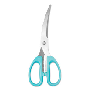 <b>Kitchen</b> <b>Scissors</b> Stainless Steel 8 In Straight Head Blue Home Use - Product Image 4