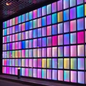 ไฟกระเบื้องสีรุ้งสำหรับติดผนังพื้น KTV ไฟ LED นีออน3D ไวรัสหลายชั้นมิเรอร์สดสตรีมมิ่งเวทีสตูดิโอ - Product Image 3