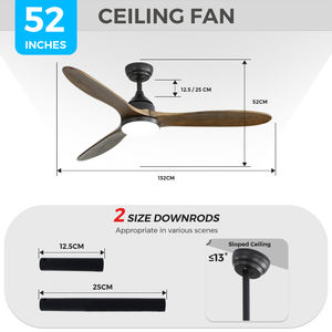 <span class=keywords><strong>Ventilador</strong></span> <span class=keywords><strong>de</strong></span> <span class=keywords><strong>Techo</strong></span> Inteligente <span class=keywords><strong>con</strong></span> 5 Velocidades <span class=keywords><strong>y</strong></span> Luces LED, <span class=keywords><strong>Ventilador</strong></span> <span class=keywords><strong>de</strong></span> <span class=keywords><strong>Techo</strong></span> <span class=keywords><strong>de</strong></span> Madera Maciza <span class=keywords><strong>de</strong></span> 52 Pulgadas <span class=keywords><strong>con</strong></span> Control Remoto <span class=keywords><strong>y</strong></span> Luces LED - Product Image 2