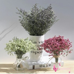 Fleurs de lavande de mer naturelles stabilisées Limonium 60-70cm, plusieurs nuances, pour centre de table, cadeau de Saint-Valentin, cadeau de remise de diplôme - Product Image 1