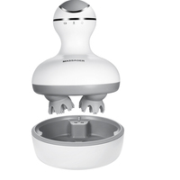 Masseur de cuir chevelu intelligent sans fil rechargeable à lumière rouge, étanche, pour massage à l'huile