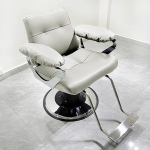 Chaise de barbier durable pour salon, en cuir PU, rotation à 360 degrés et hauteur réglable, pour usage commercial - Product Image 5