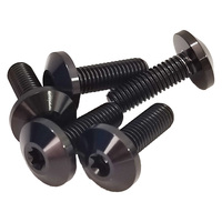 Baut Titanium GR5 M5*16mm Kepala Payung Hitam Baut Torx Dalam Harga Pabrik Baut Kepala Tombol Plum Dalam