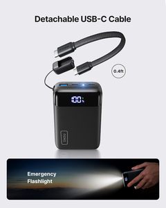 <span class=keywords><strong>Iniu</strong></span> Cargador Portátil de 20000mAh con Carga Rápida de 22.5W, Linterna USB-C |   Protección contra sobrecarga de batería de polímero de litio, compacta para - Product Image 5