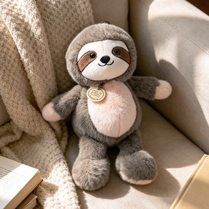 Peluche de Animales Salvajes de Alta Calidad, Suaves y Esponjosos: Perezoso, Rana, Vaca, León, Leopardo de las Nieves, Juguete de Peluche, Decoración Estética para Habitación, Recuerdo, Regalo - Product Image 4
