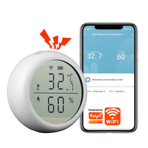 TY-194 Détecteur de température et d'humidité intelligent Wifi Tuya pour maison connectée, affichage numérique LED, commande vocale, alimentation USB par batterie - Product Image 1