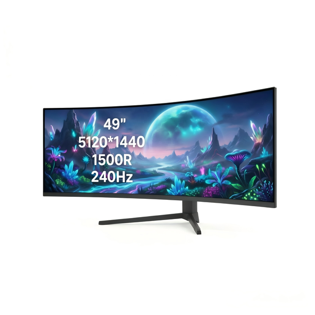 49" 5K Curved Gaming Monitor 240Hz 1500R | Ultra-Wide 32:9 Display with HDR DP Audio Ideal for Esports & Productivity