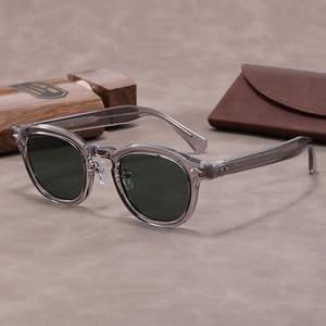 نظارات شمسية فاخرة مخصصة من الشركات المصنعة ظلال حمض البروبيونيك نظارات شمسية عصرية للأظافر والأرز طراز عتيق بالجملة - Product Image 2