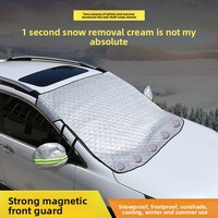 Penutup mobil lintas batas tahan salju musim dingin tahan salju Frostproof setengah fitur tahan debu dan tahan salju