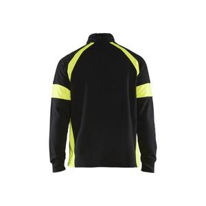 BLAKLADER - 355011589933XS Sweat avec panneaux Hi-Vis Noir/Jaune-EAN 7330509775349 WORK HOODIES - Product Image 2