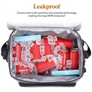 Customized Logo Printed Polyester Lunch for Office Travel Picnic Portable Food Takeway Thermal Insulated <b>Cooler</b> Bag - Product Image 5