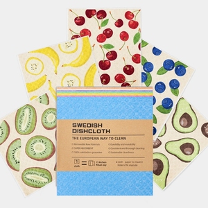 Torchons suédois réutilisables Écologique Compostable Éponge de nettoyage de cuisine <span class=keywords><strong>Forme</strong></span> carrée Serviettes <span class=keywords><strong>en</strong></span> <span class=keywords><strong>papier</strong></span> Remplacements - Product Image 5