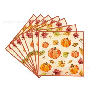 Autumn Thanksgiving Turkey Pumpkin Harvest Party Tableware Paper Cups Napkins <b>Disposable</b> <b>Plates</b> Set - Product Image 4