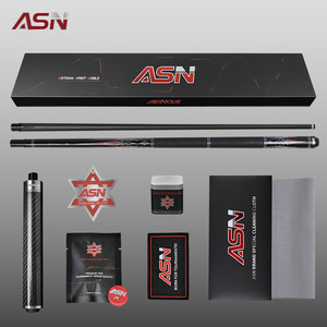 A-03-SET ASNCUE <span class=keywords><strong>Queue</strong></span> <span class=keywords><strong>de</strong></span> <span class=keywords><strong>billard</strong></span> <span class=keywords><strong>de</strong></span> haute qualité en fibre <span class=keywords><strong>de</strong></span> carbone avec joint central, fût en fibre <span class=keywords><strong>de</strong></span> carbone, pointes radiales 3*8/8 <span class=keywords><strong>de</strong></span> 12,5 mm, 19,5 oz - Product Image 1
