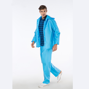 Combinaison de pluie réutilisable pour couple, femme, homme, unisexe, en plastique EVA transparent, imperméable, pour moto, extérieur - Product Image 6