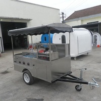 Remorque de restauration rapide mobile camion de restauration hot-dog petit chariot collation de nourriture mobile