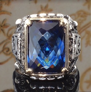 Anello retrò a forma quadrata, accessori da uomo per l'uso quotidiano con design personalizzato - Product Image 6