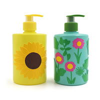 Bouteilles PET de haute qualité en gros, marque privée, 300ml/500ml, pour savon liquide, désinfectant pour les mains, gel douche, avec pompe pulvérisatrice, OEM ODM