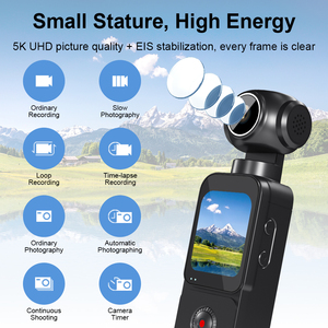 Caméra de Vlogging de sport de poche avec rotation motorisée 4K 30FPS vidéo rotatif écran HD de 1.69 pouces - Product Image 5