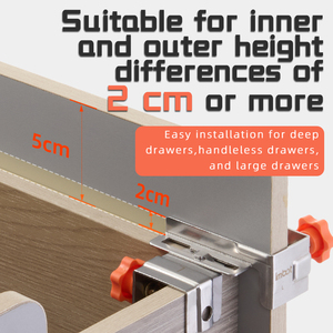 Imbot OEM có thể điều chỉnh thép không gỉ ngăn kéo bảng cài đặt Clip Tủ phần cứng cho ngăn kéo nâng cấp - Product Image 4