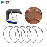 Porte-clés câble métallique en acier inoxydable EWANG Porte-clés câble métallique personnalisé pour étiquette de bagage