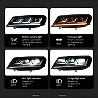 Ensemble de phares LED pour Volkswagen Touareg 7P 2016-2018, mise à niveau style 2025, feux de jour LED, clignotants séquentiels