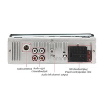 20158 double bouton de réglage du volume double U fonction de charge rapide FM/USB/TF petite carte/AUX voiture MP3 lecteur BT