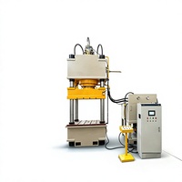 LNANYD YQ32-630T Presse hydraulique 630 tonnes à servomoteur haute précision, à quatre colonnes et trois poutres, avec pompe, pour la fabrication de briques à lécher pour bovins et ovins