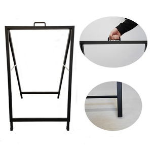 Bảng Hiệu Vỉ<span class=keywords><strong>a</strong></span> Hè Khung Chữ <span class=keywords><strong>A</strong></span> Gấp Được Bằng Kim Loại Hai Mặt Với Hai Tấm Áp Phích Nhự<span class=keywords><strong>a</strong></span> Gợn Sóng Một Tấm - Product Image 3