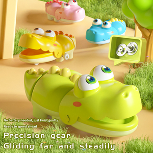 Jouet Crocodile de Dessin Animé à Mâchoires Mobiles et Queue Oscillante, Jouet à Remonter pour Bébé, Idéal pour l'Apprentissage de <span class=keywords><strong>la</strong></span> Marche à Quatre Pattes et le Relevement de <span class=keywords><strong>la</strong></span> Tête - Product Image 6