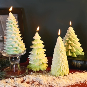 Moules en silicone en forme de sapin de Noël pour bougies et savons DIY, moule en résine époxy pour kits de fabrication de bougies pour décorations de Noël - Product Image 6