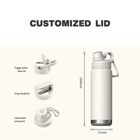 Bouteille d'eau en acier inoxydable isolée de 24 oz, personnalisée, vente chaude, sortie d'usine