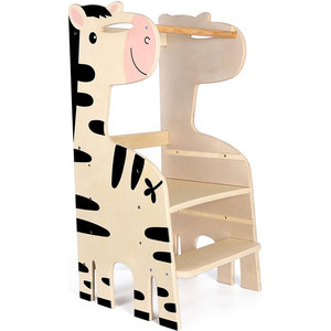 Plate-forme debout réglable Aide de <span class=keywords><strong>cuisine</strong></span> <span class=keywords><strong>Tour</strong></span> d'apprentissage pliable en bois pour tout-petits - Product Image 3