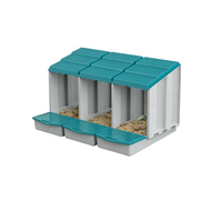 Poulailler extensible pour jardin, enclos modulaire multi-niveaux pour l'élevage de poulets et de canards avec bac de collecte des déchets