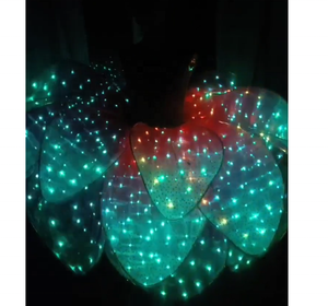 Robe à fleurs lumineuses LED Pixel Incroyable robe à fleurs LED <span class=keywords><strong>Spectacle</strong></span> de <span class=keywords><strong>danse</strong></span> Robes de filles Costume de divertissement - Product Image 3
