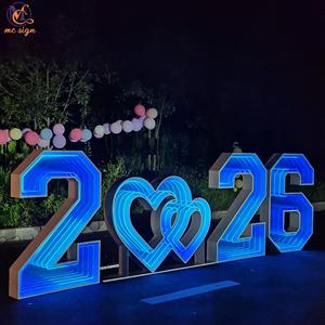 OH BABY 4ft Colorful <strong>LED</strong> Mirror Marquee Letters <strong>Numbers</strong> for Baby Shower Gender Reveal, Wedding Birthday Party Shop Display Decor - Product Image 3