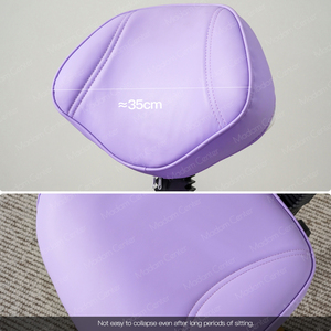 Sgabello Estetico Rosa per Tecnici Madamcenter, Sedia a Sella Piccola con Ruote Resistenti, Pieghevole, Reclinabile per Massaggi e Parrucchieri - Product Image 5