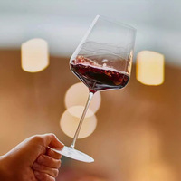 Verres à vin de Bourgogne en cristal sans plomb ultra-minces faits à la main de haute qualité, alternative à Zalto, design minimaliste, 801-900 ml