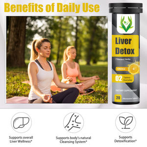Tabletas Efervescentes para la Desintoxicación del Hígado de Marca Privada, 7 Hierbas Antiguas con Extracto de Semilla de Cardo Mariano, Estimulan el Metabolismo - Product Image 6